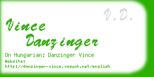 vince danzinger business card